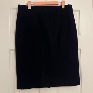 J. Crew Classic Black Pencil Skirt